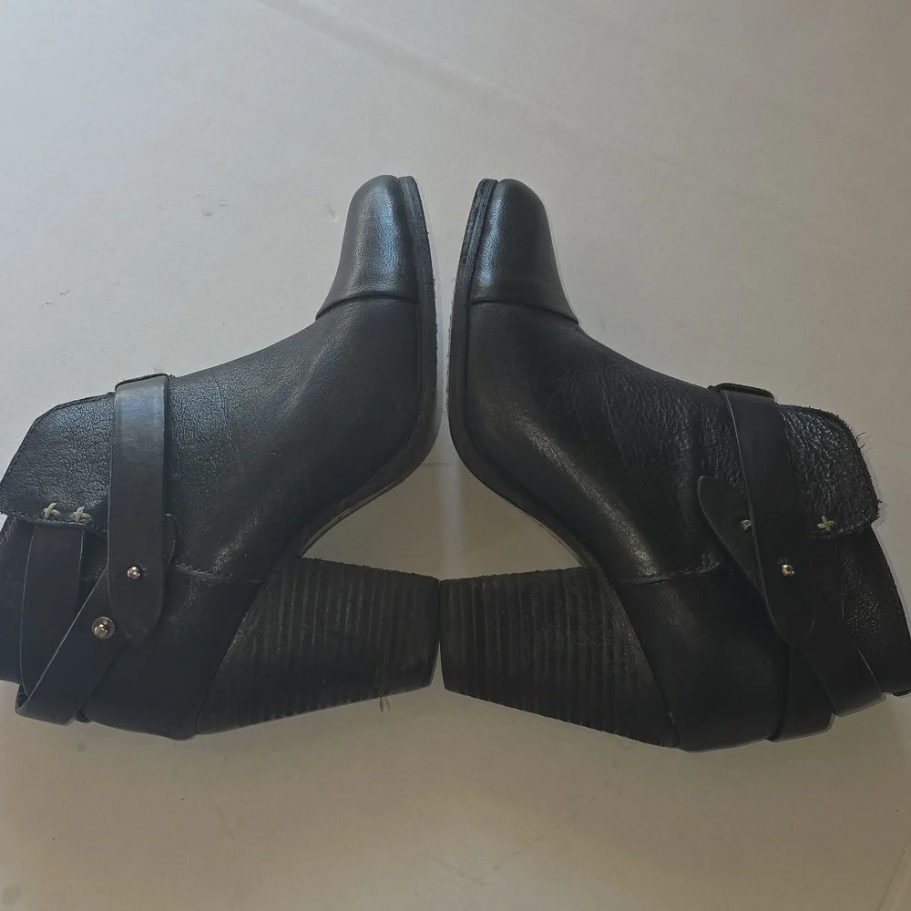 🌸Rag And Bone Black Leather Ankle‎ Boots 38